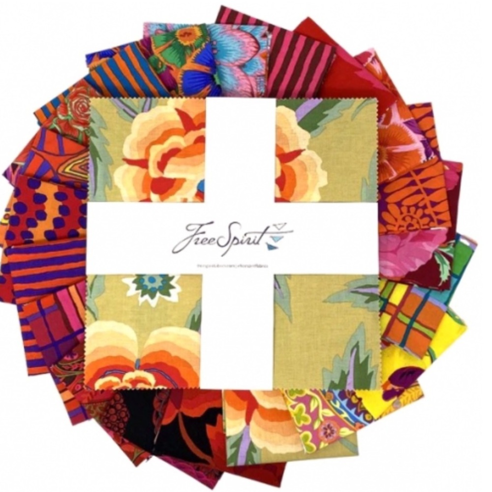 Kaffe Fassett cotton layer cake for quilting 10” squares WARM August 2022